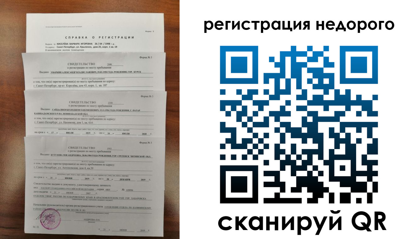 временная регистрация купить в Касли